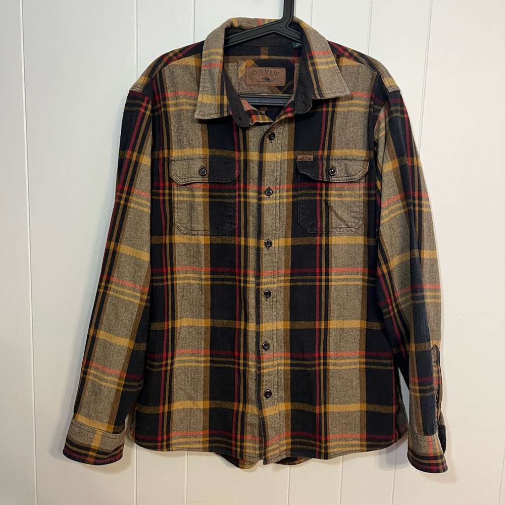 Orvis flannel Shacket Size L